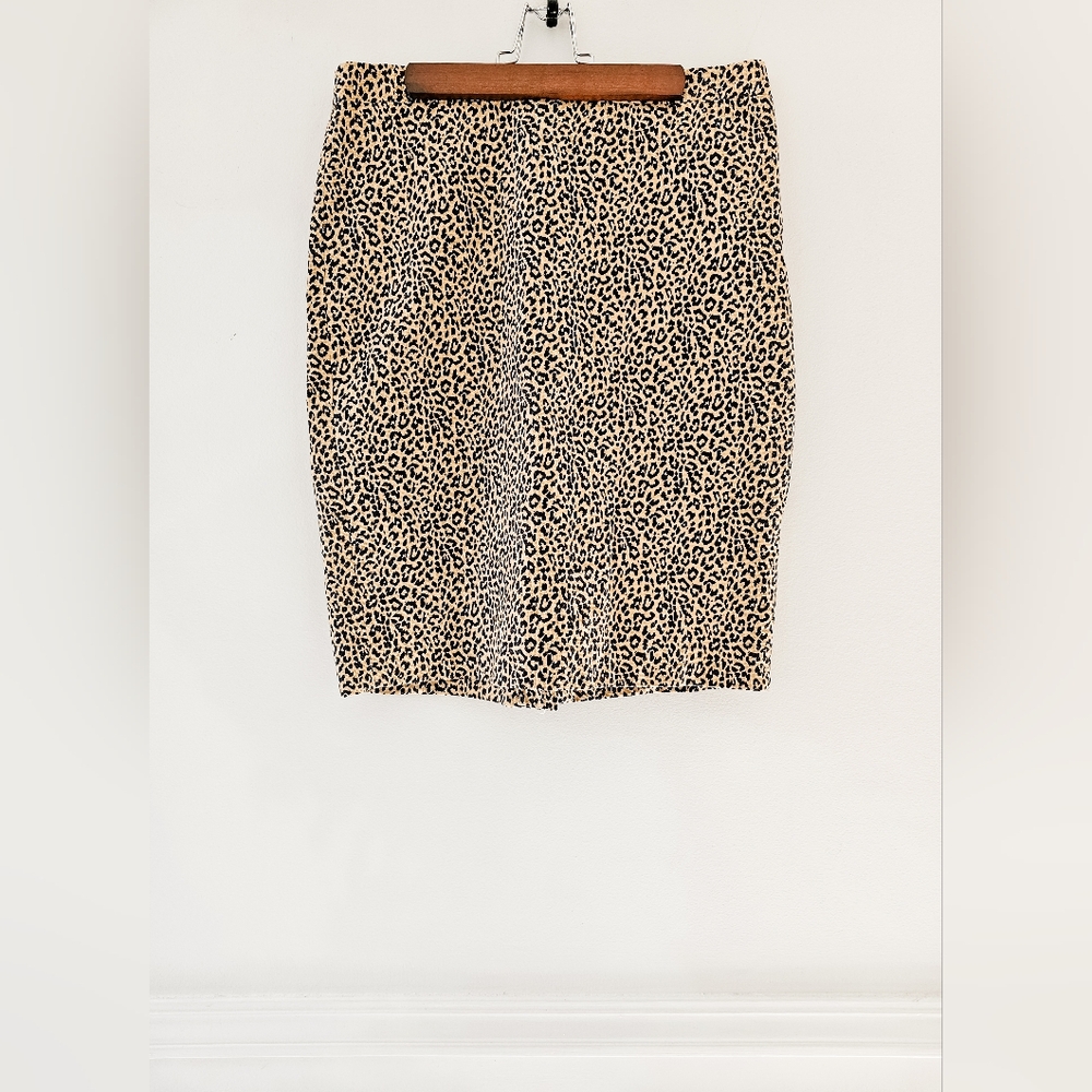 J. Crew Leopard Print Skirt